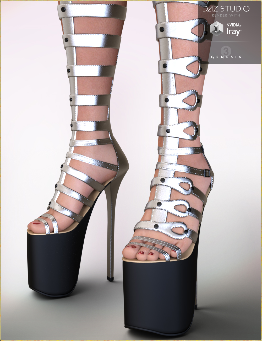 Lucia Shoes for Genesis 3 Female(s) by: NikisatezOziChick, 3D Models by Daz 3D