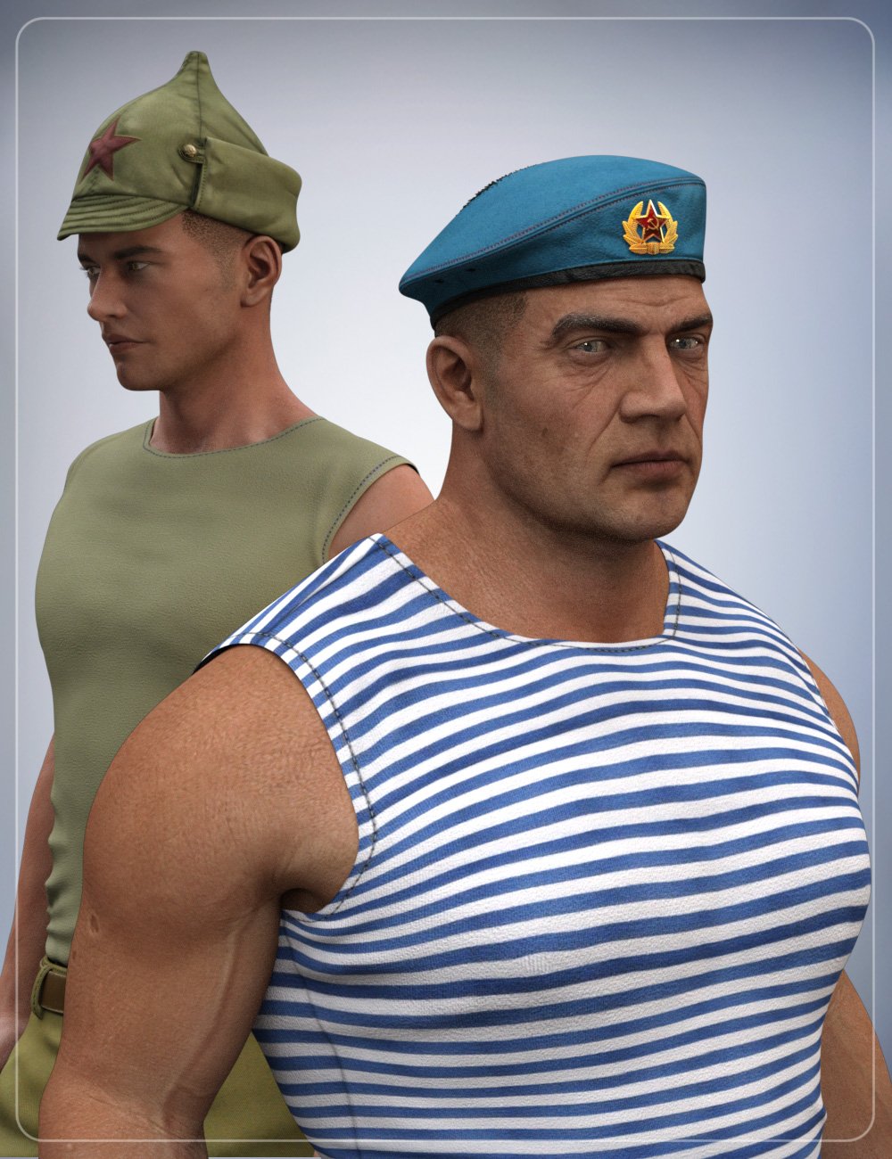 Russian Hats for Genesis 3 Male(s) by: smayVelemudr, 3D Models by Daz 3D