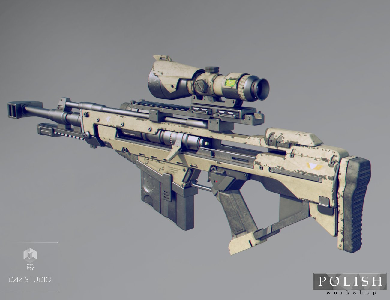 MKS Tactical Sniper Rifle and Poses MKS Tactical Sniper Rifle and Poses by: Polish, 3D Models by Daz 3D
