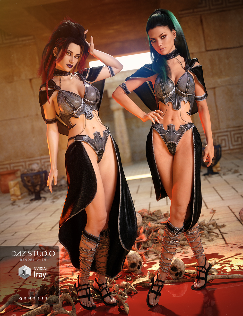 Sunward Bliss Outfit for Genesis 3 Female(s) by: Anna BenjaminBarbara Brundon, 3D Models by Daz 3D