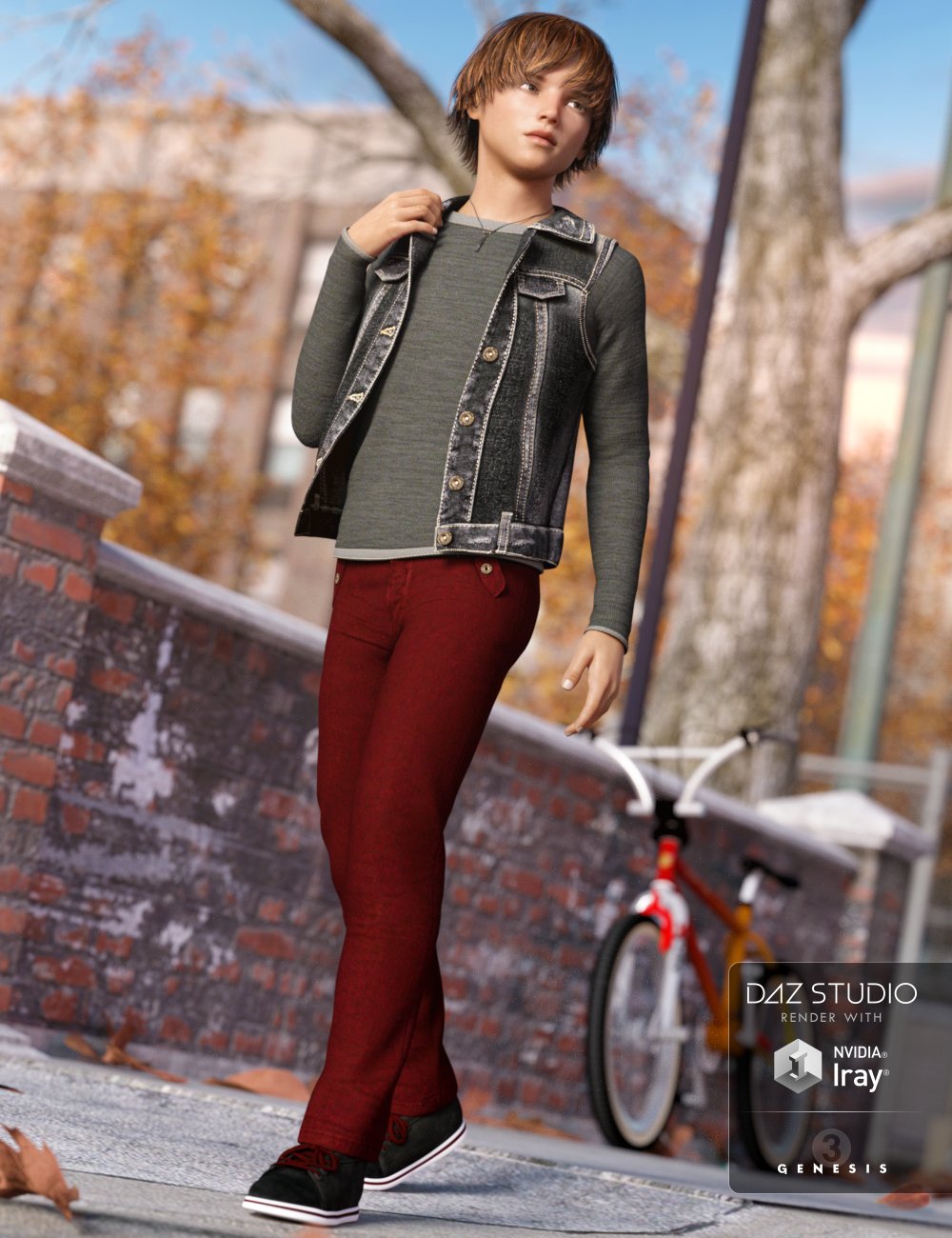Everyday Casual Outfit for Genesis 3 Male(s)