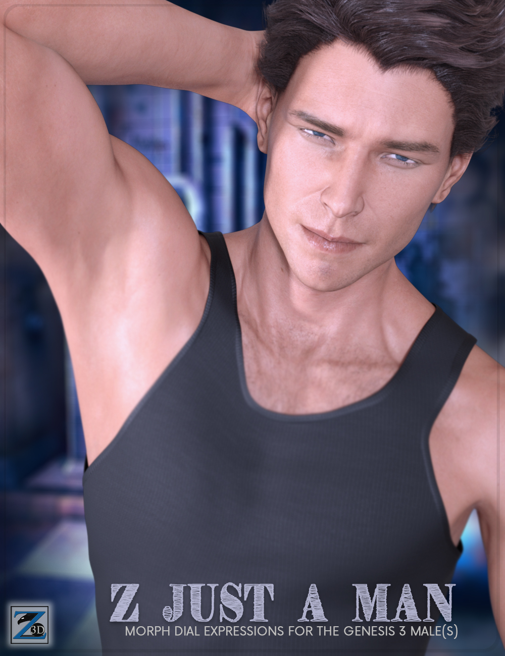 Z Just A Man - Dialable Expressions for the Genesis 3 Male(s) by: Zeddicuss, 3D Models by Daz 3D