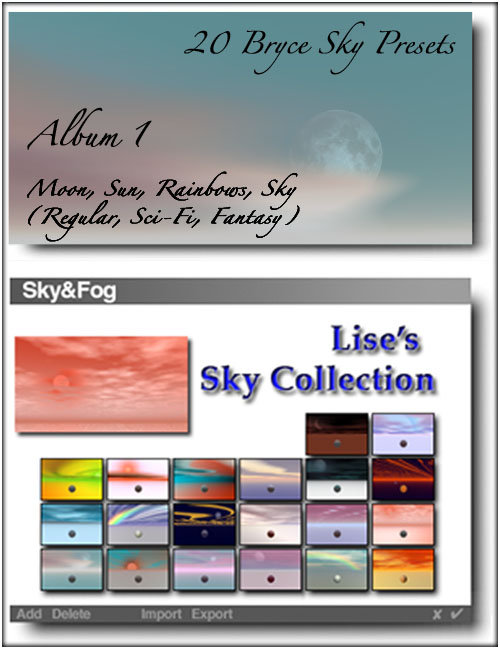 Lise's Sky Collection Album 1 by: Lise, 3D Models by Daz 3D