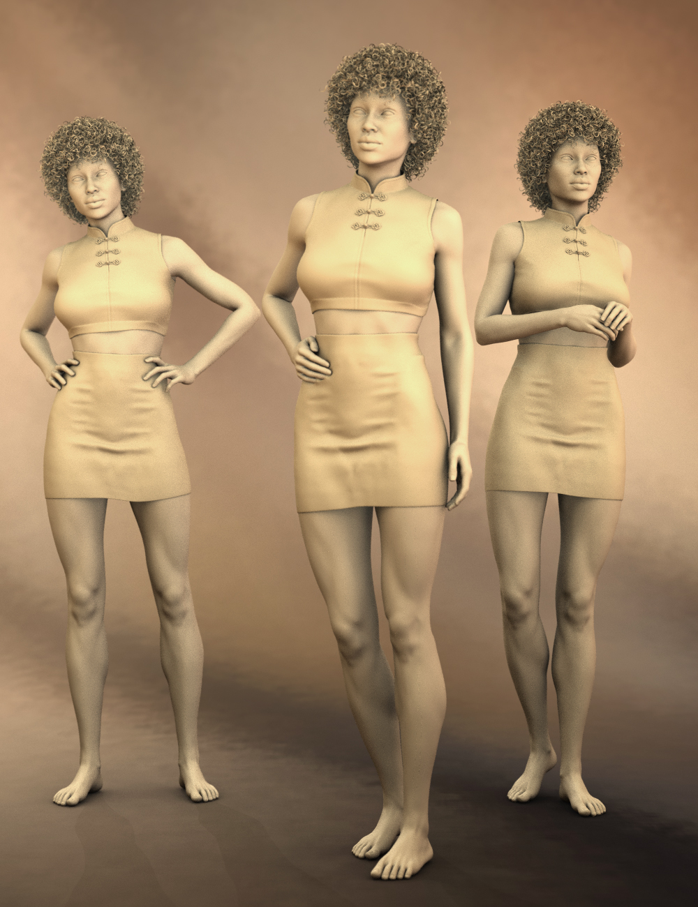 Stand Tall Poses for Monique 7 by: Quixotry, 3D Models by Daz 3D
