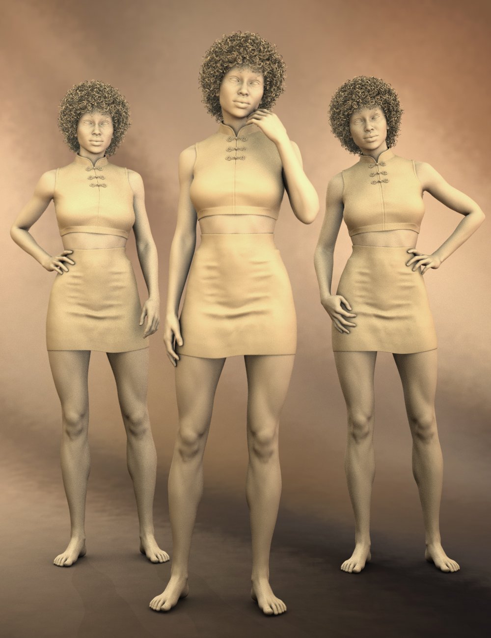 Stand Tall Poses for Monique 7 by: Quixotry, 3D Models by Daz 3D