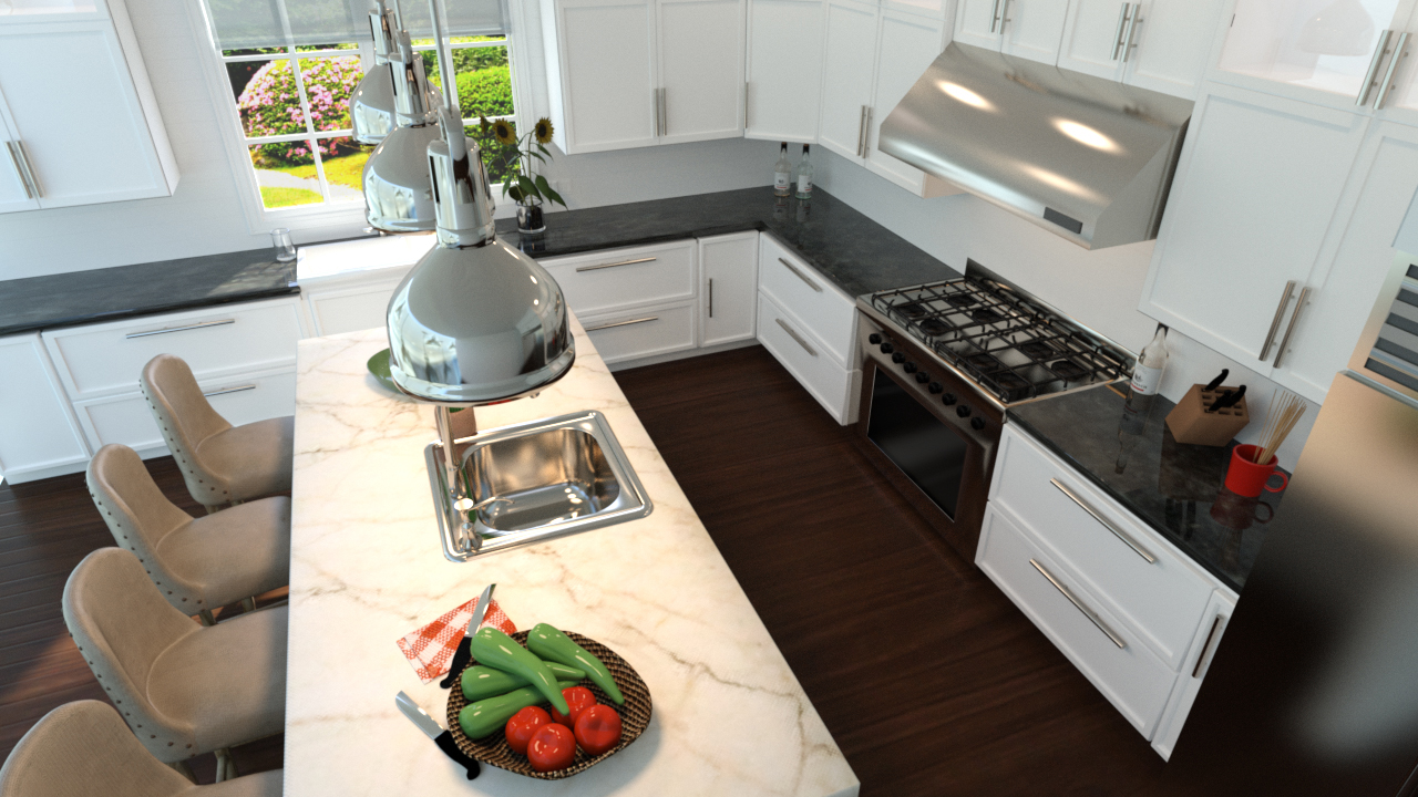 Modern Kitchen Modern Kitchen by: PerspectX, 3D Models by Daz 3D