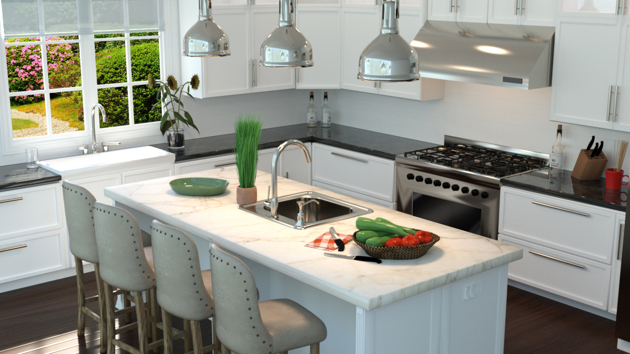 Modern Kitchen Modern Kitchen by: PerspectX, 3D Models by Daz 3D