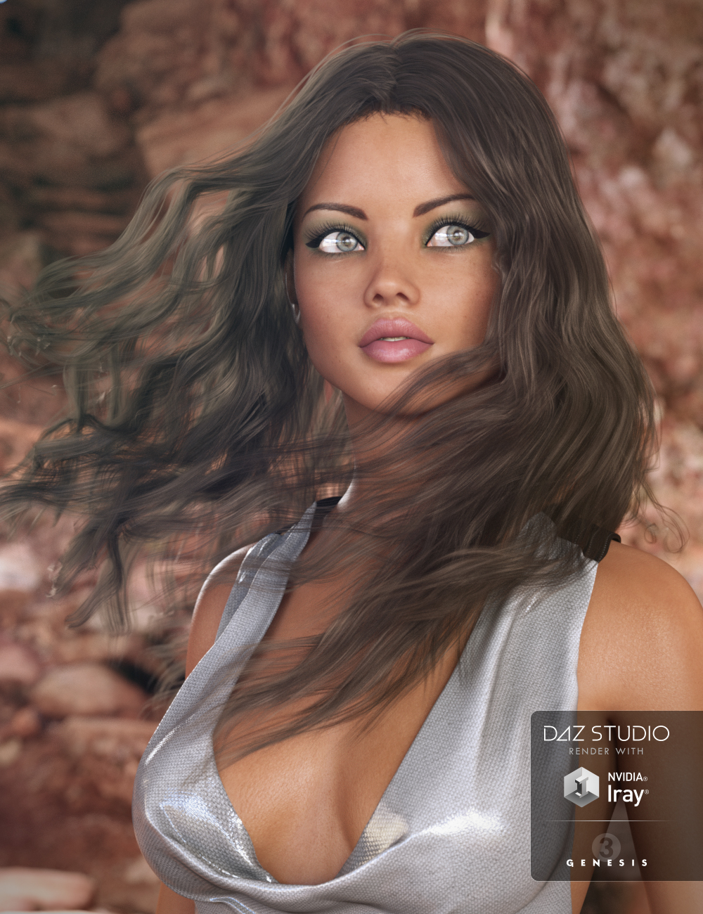 Sunny Hair for Genesis 3 Female(s) by: Kool, 3D Models by Daz 3D