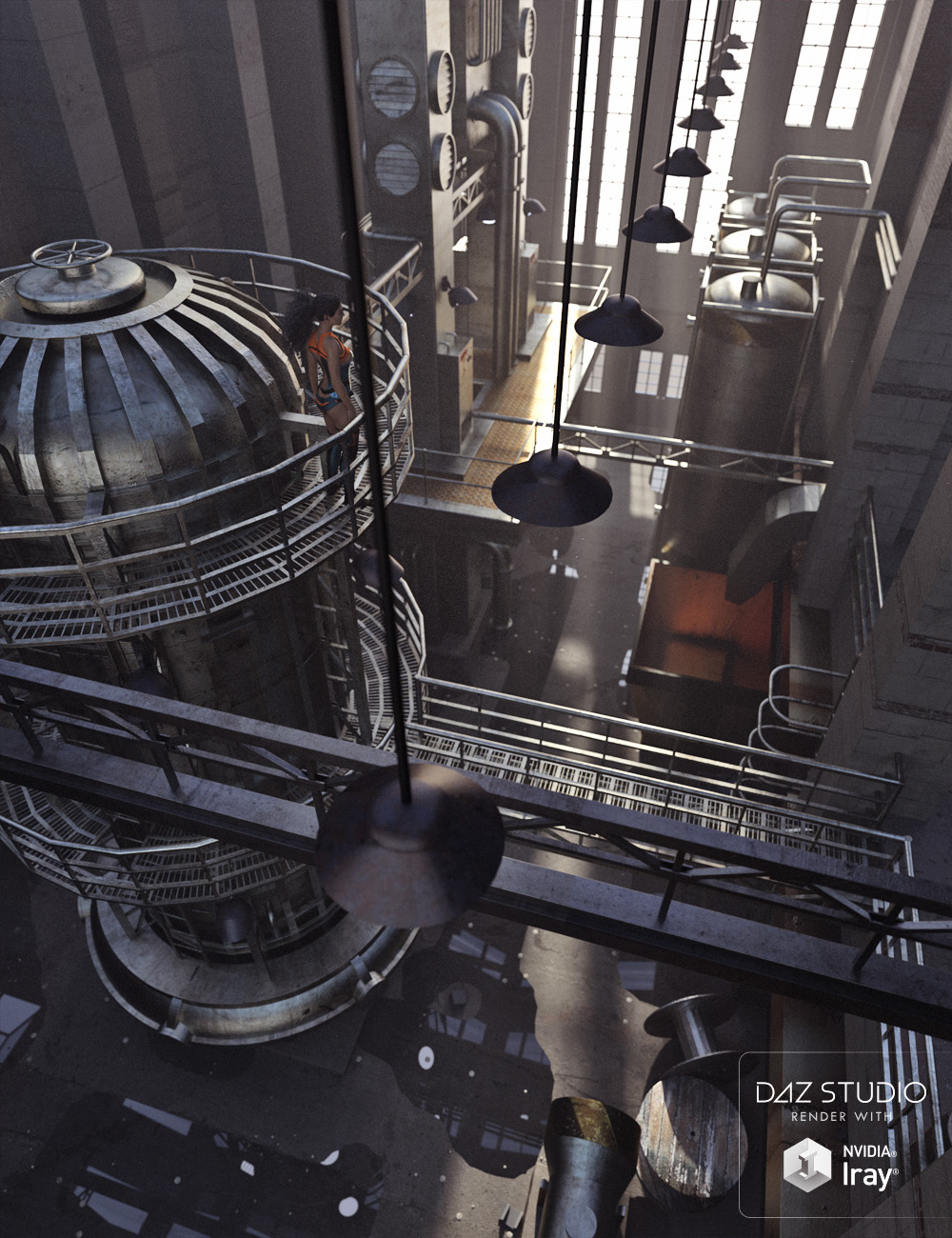 Abandoned Factory Floor Abandoned Factory Floor by: ForbiddenWhispersDavid Brinnen, 3D Models by Daz 3D