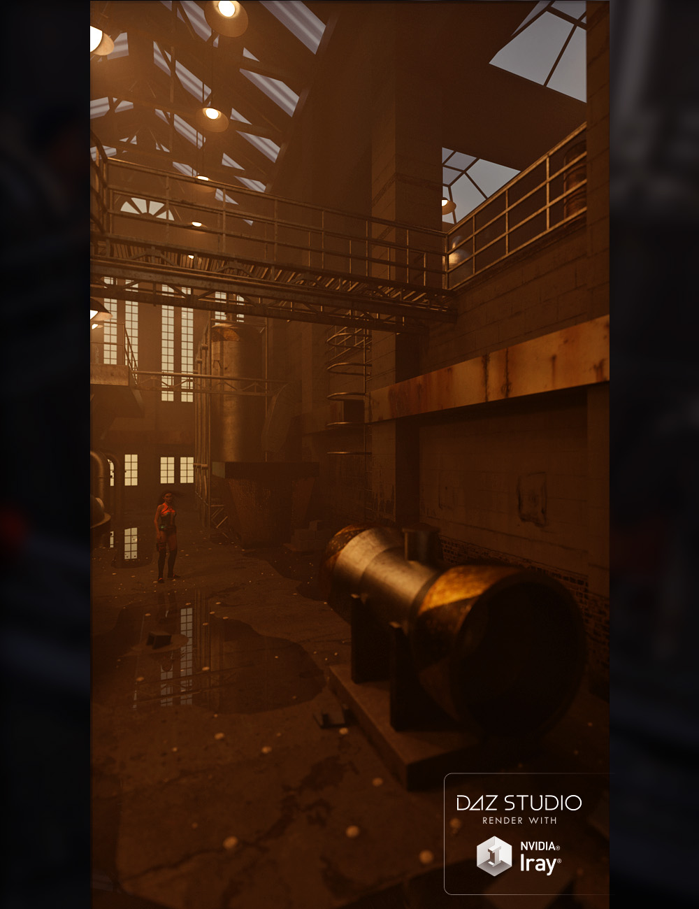 Abandoned Factory Floor Abandoned Factory Floor by: ForbiddenWhispersDavid Brinnen, 3D Models by Daz 3D