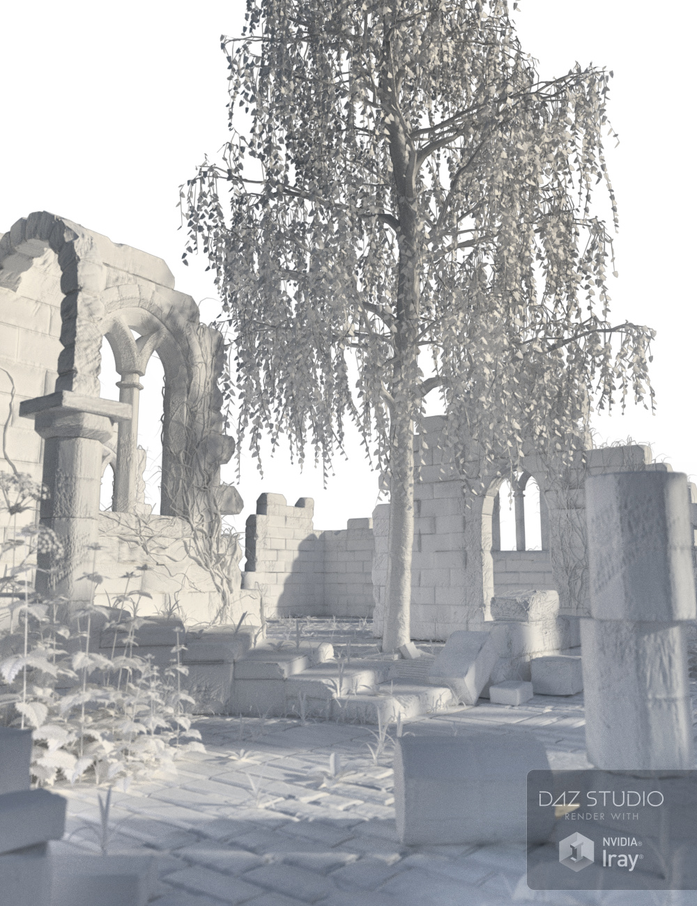 Archaic Ruins by: Merlin Studios, 3D Models by Daz 3D