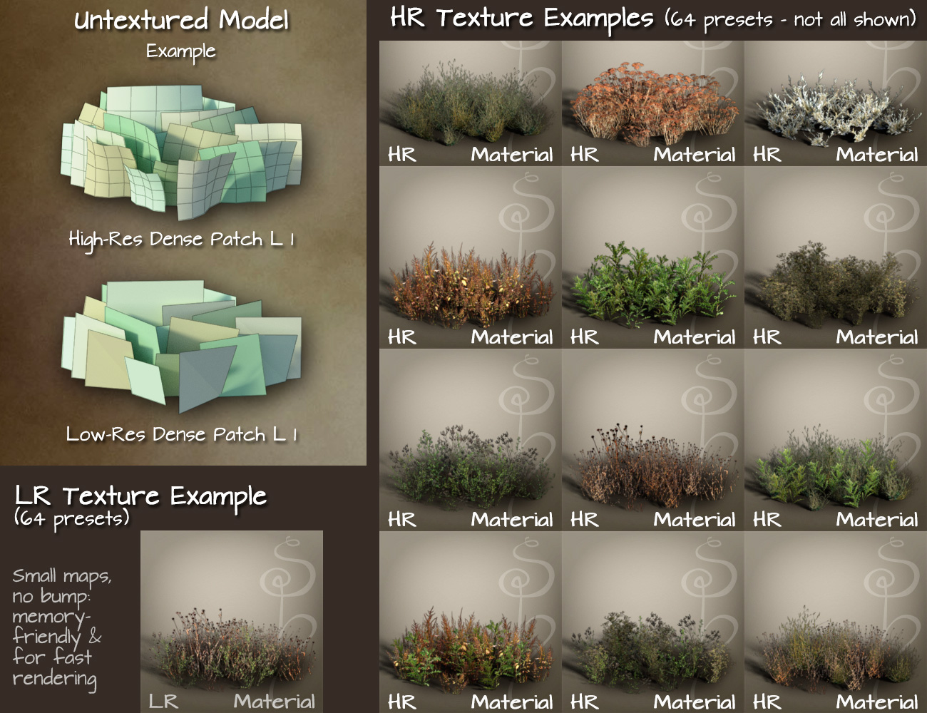 Scattered Plants: Badlands Scattered Plants: Badlands by: esha, 3D Models by Daz 3D