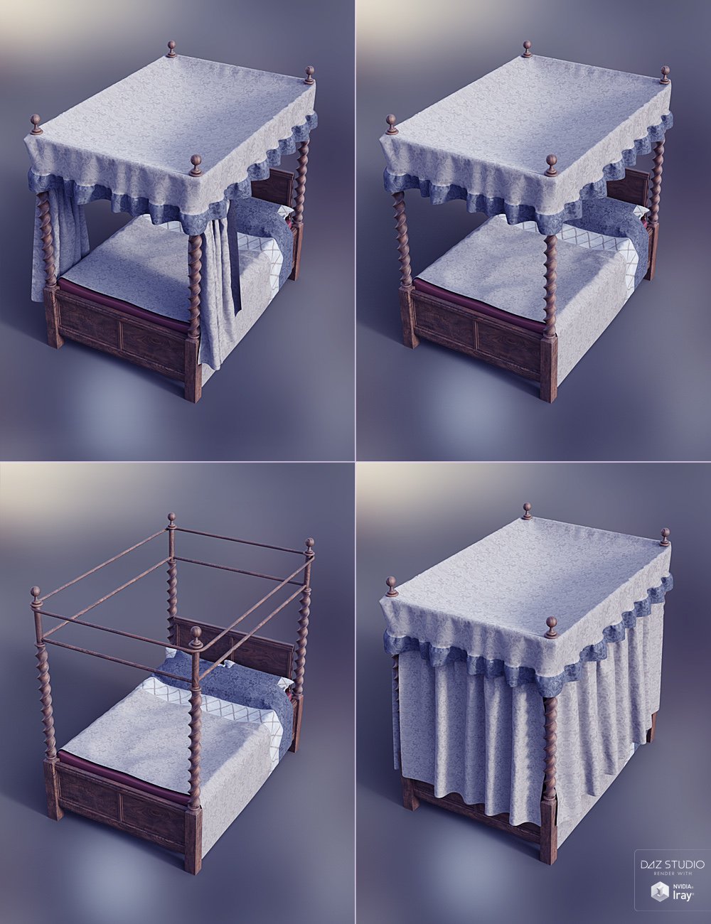 Medieval Tower Bedroom Medieval Tower Bedroom by: ForbiddenWhispersDavid Brinnen, 3D Models by Daz 3D