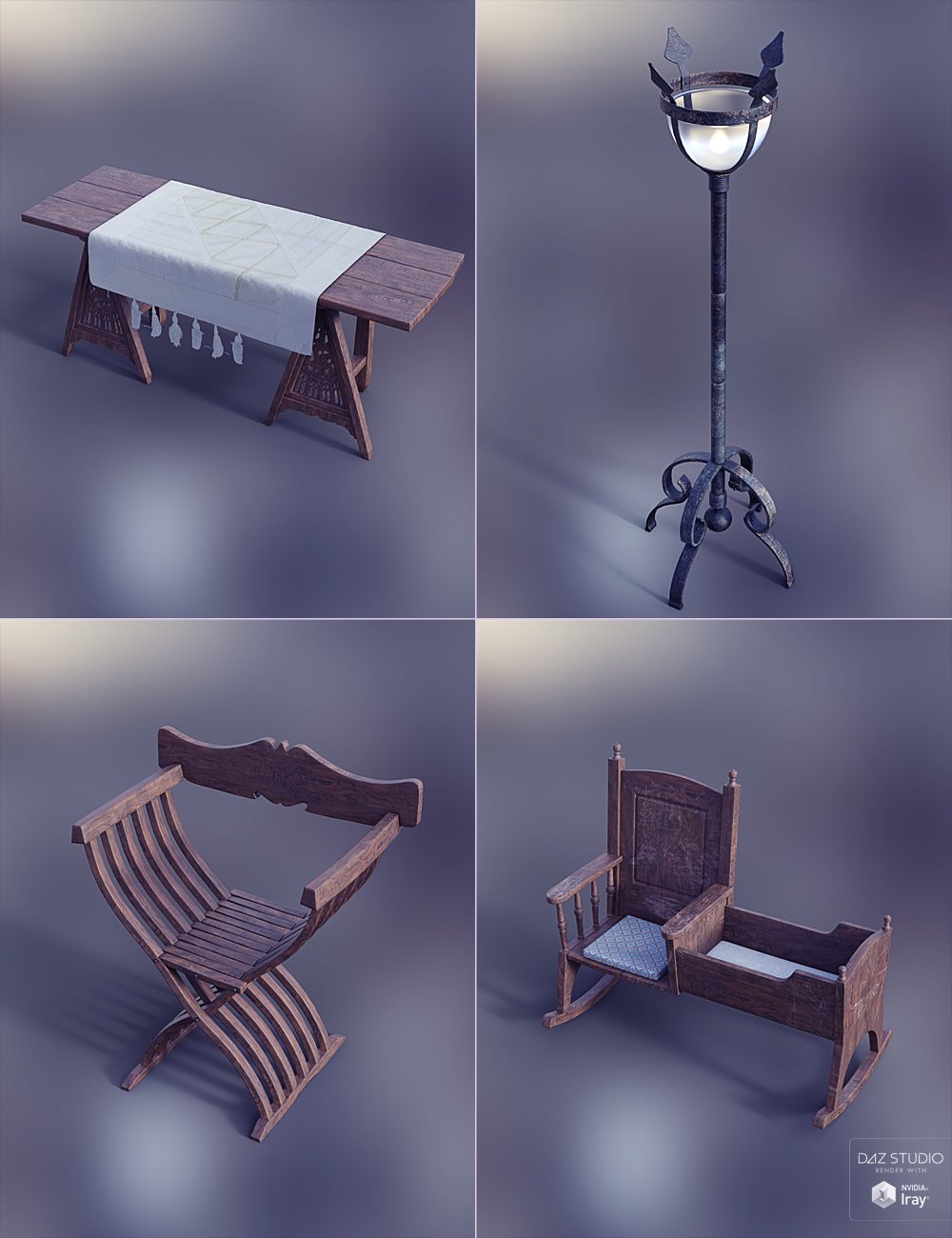 Medieval Tower Bedroom Medieval Tower Bedroom by: ForbiddenWhispersDavid Brinnen, 3D Models by Daz 3D