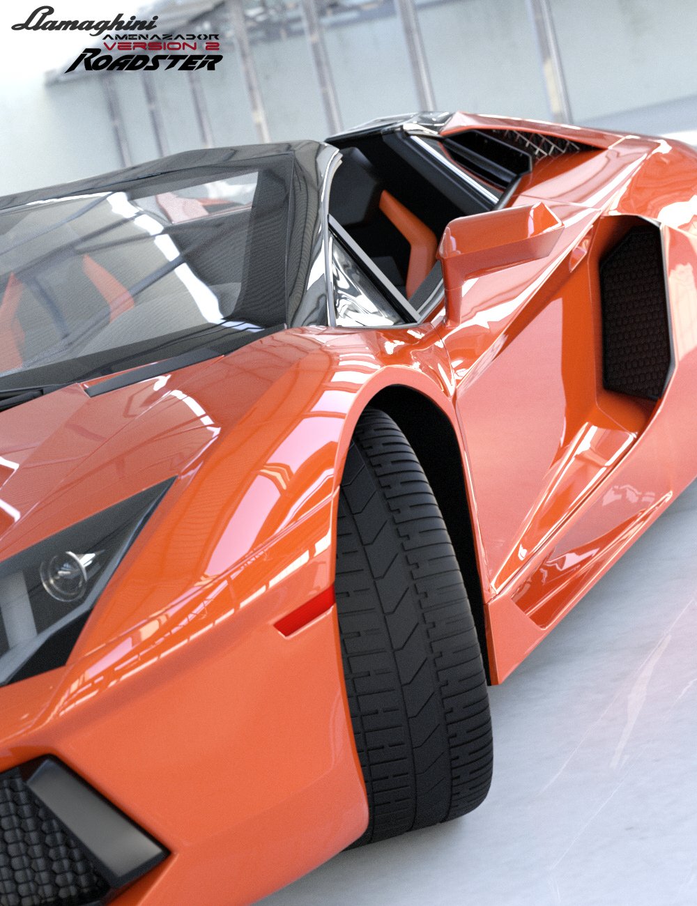 Llamaghini Amenazador Version 2 Roadster Llamaghini Amenazador Version 2 Roadster by: Mattymanx, 3D Models by Daz 3D