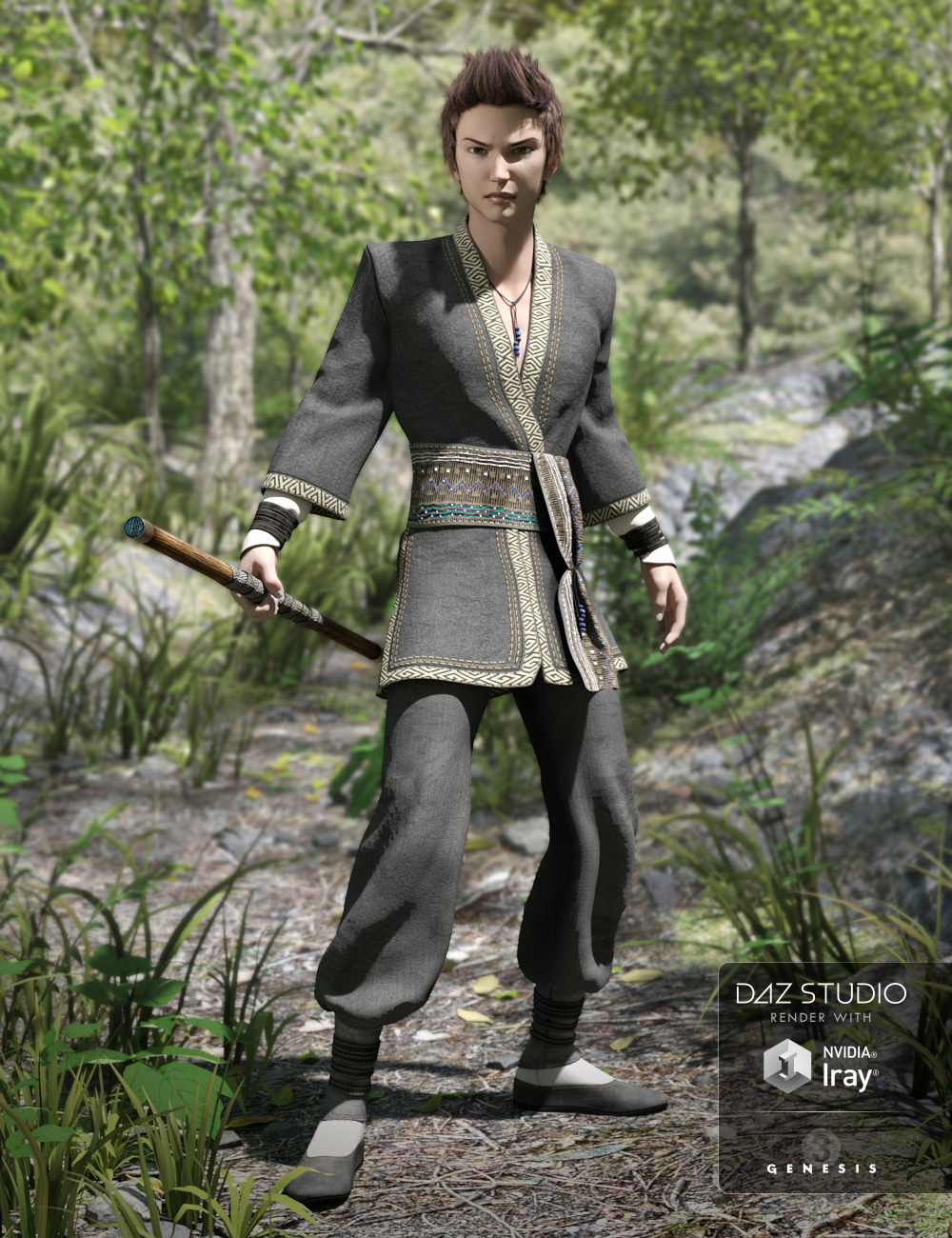 Ice Bandit Outfit for Genesis 3 Male(s) by: Nikisatez, 3D Models by Daz 3D