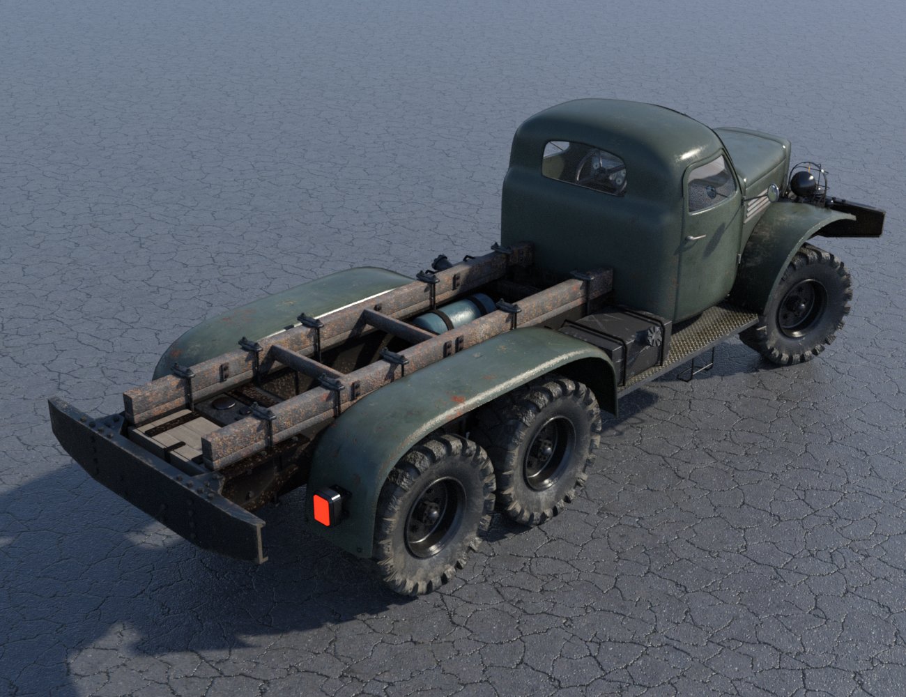 Nil-731 Military Utility Truck by: DarkEdgeDesign, 3D Models by Daz 3D