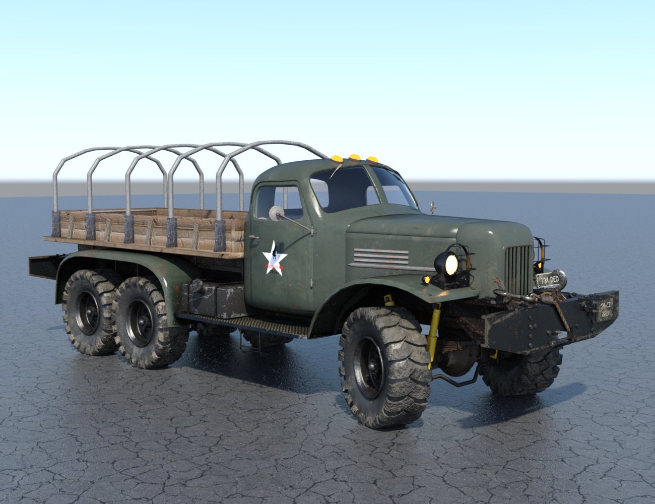 Nil-731 Military Utility Truck Nil-731 Military Utility Truck by: DarkEdgeDesign, 3D Models by Daz 3D
