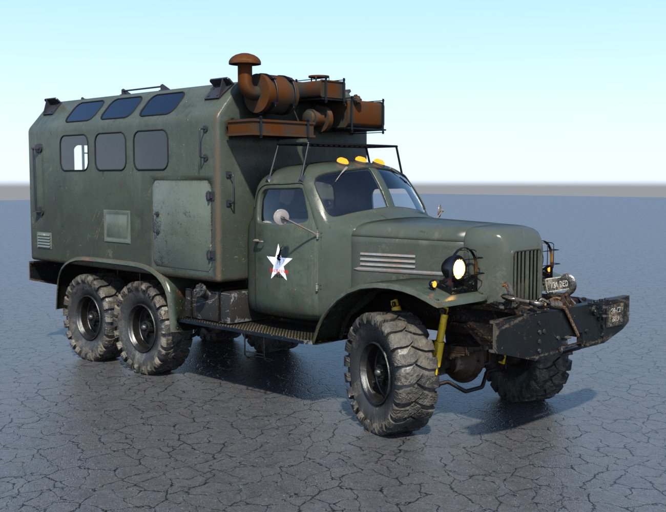 Nil-731 Military Utility Truck Nil-731 Military Utility Truck by: DarkEdgeDesign, 3D Models by Daz 3D