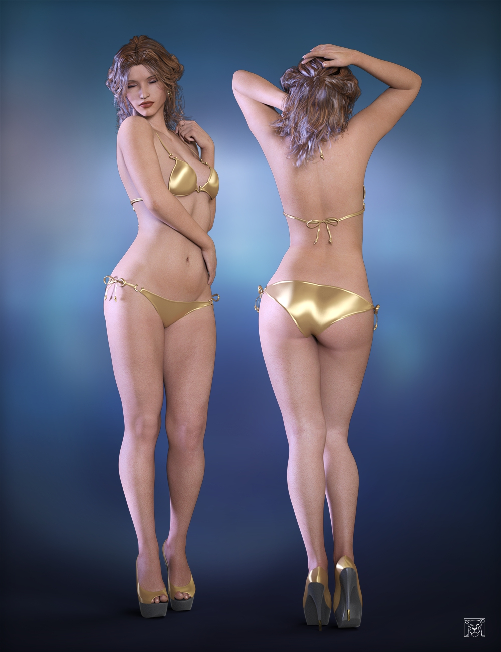 LY Heather HD by: Lyoness, 3D Models by Daz 3D
