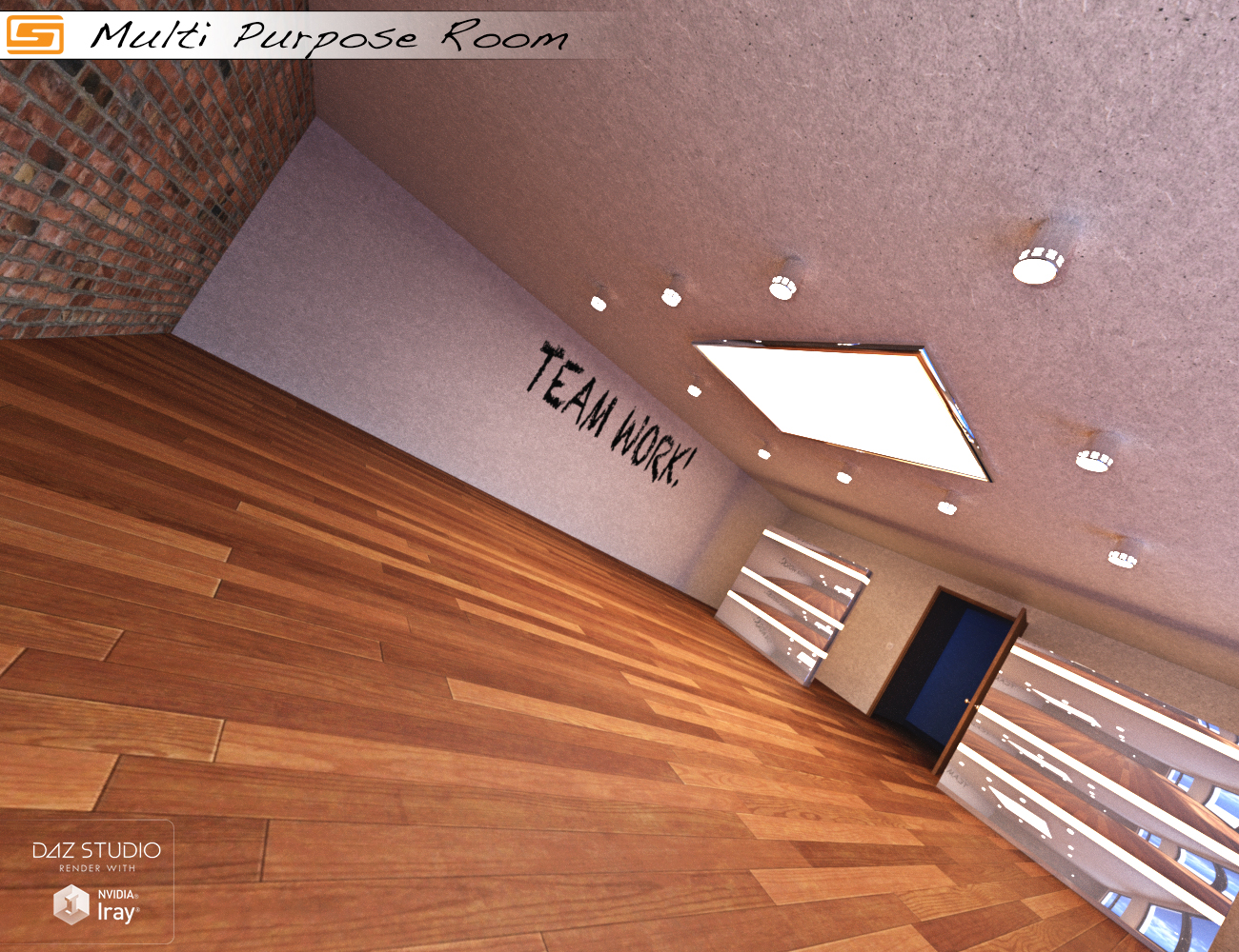 Multi Purpose Room (Meeting / Briefing / Class / Office  Room) by: Sedor, 3D Models by Daz 3D