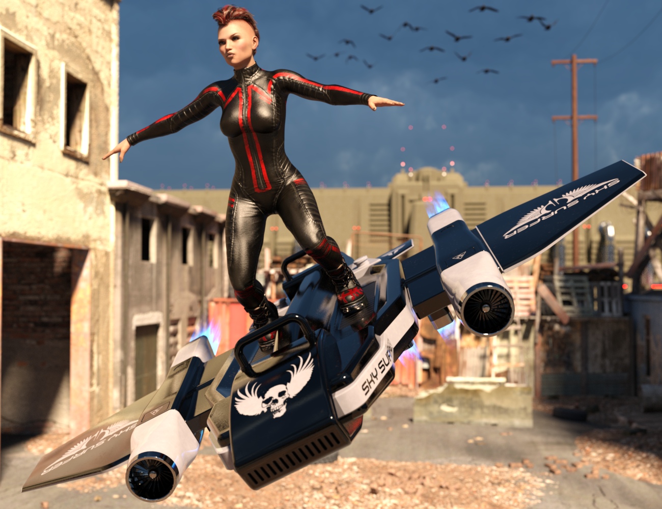 Sky Surfer Sky Surfer by: Nightshift3D, 3D Models by Daz 3D