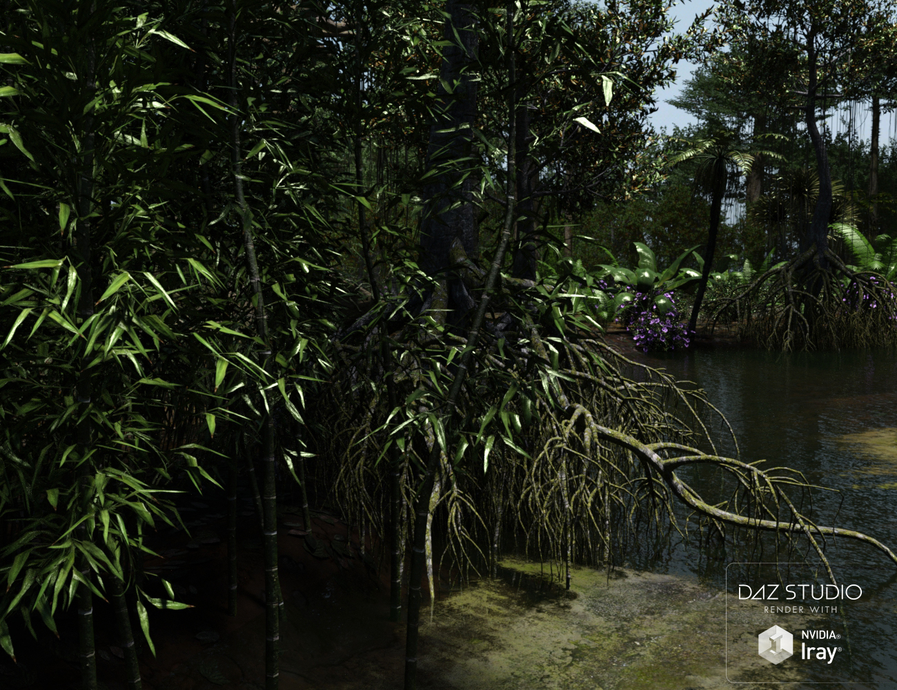 Dynamic Jungle Rainforest by: Alessandro_AMLMX3D, 3D Models by Daz 3D