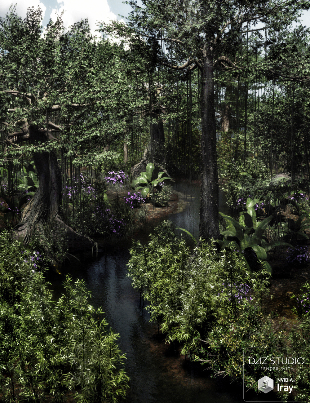 Dynamic Jungle Rainforest by: Alessandro_AMLMX3D, 3D Models by Daz 3D