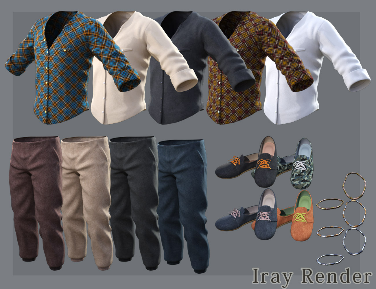 Mischa's Summer Casual for Genesis 3 Male(s) by: tentman, 3D Models by Daz 3D