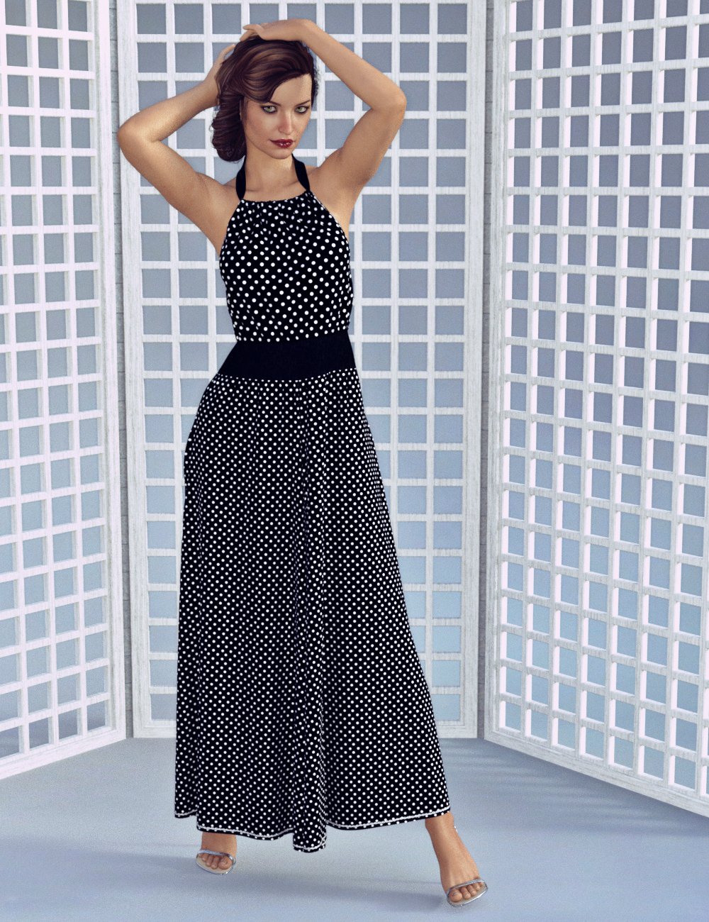 Monika Dress for Genesis 3 Female(s) by: PandyGirl, 3D Models by Daz 3D
