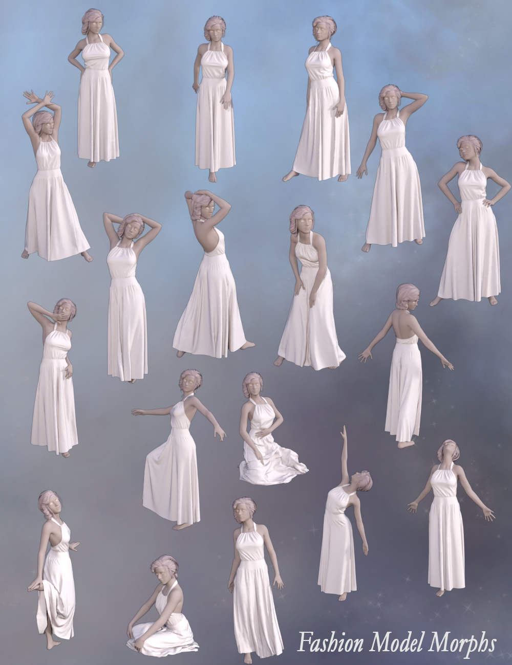 Monika Dress for Genesis 3 Female(s) by: PandyGirl, 3D Models by Daz 3D