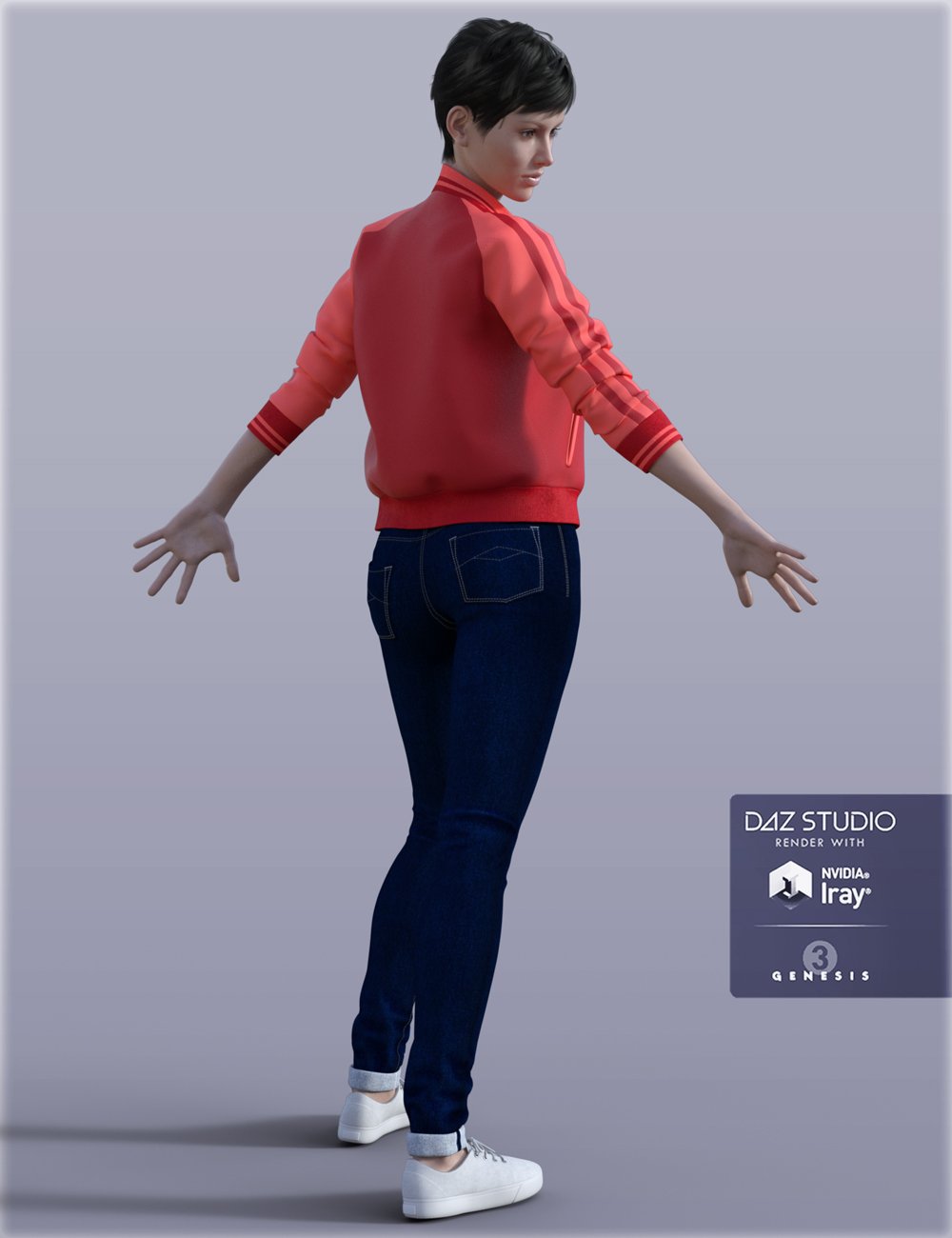 H&C Baseball Jackets Outfit for Genesis 3 Female(s) H&C Baseball Jackets Outfit for Genesis 3 Female(s) by: IH Kang, 3D Models by Daz 3D