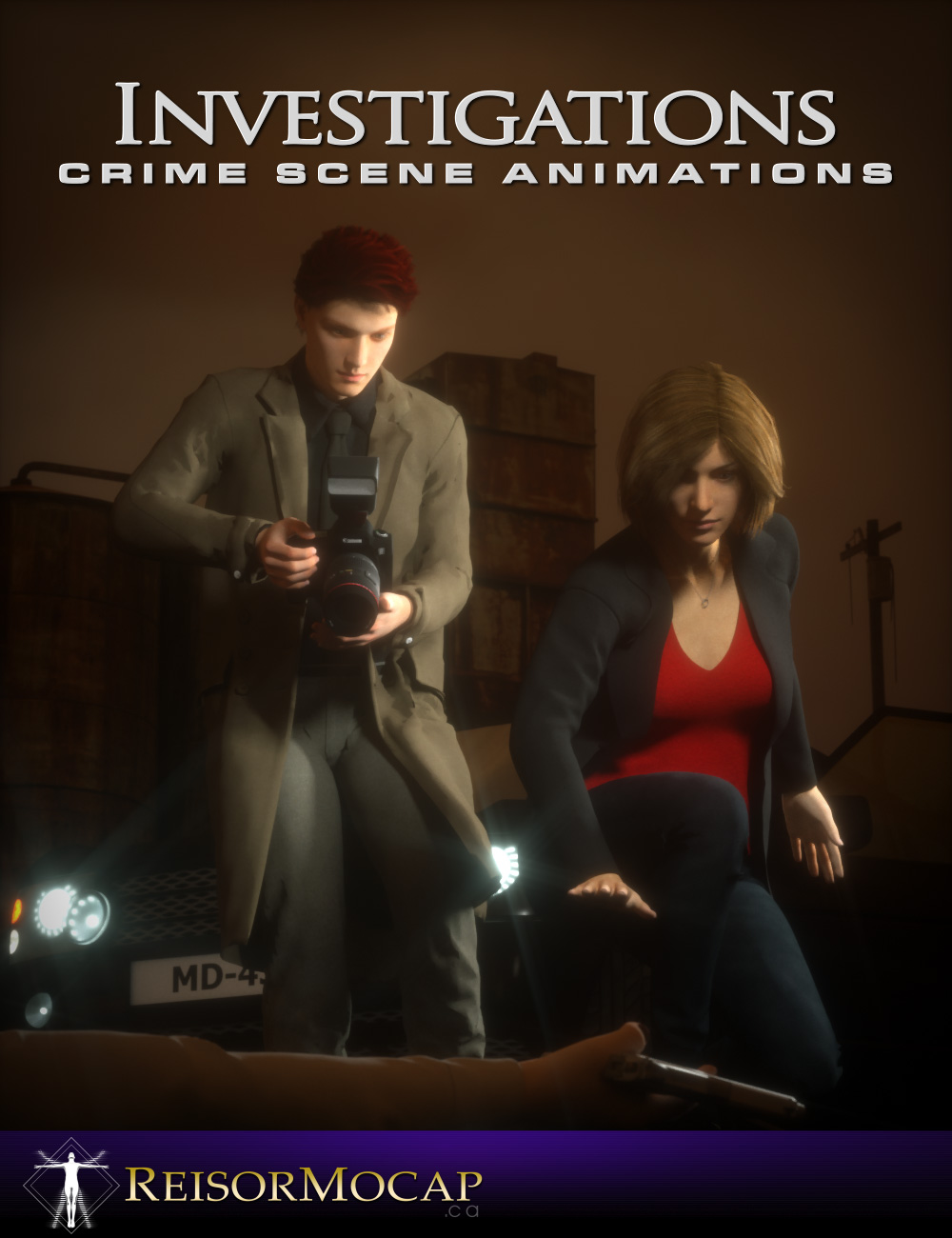 Crime Scene Investigation Animations and Aniblocks for Genesis 2 and 3 by: Reisormocap, 3D Models by Daz 3D