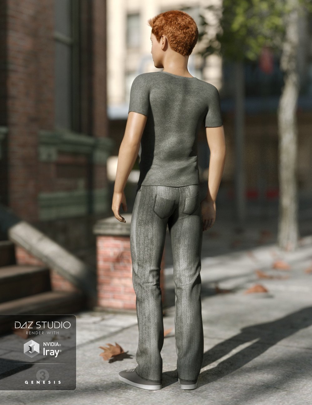 Slacker Outfit for Genesis 3 Male(s) by: OziChick, 3D Models by Daz 3D