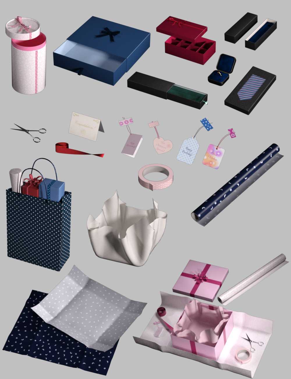 Everyday Gifts by: maclean, 3D Models by Daz 3D