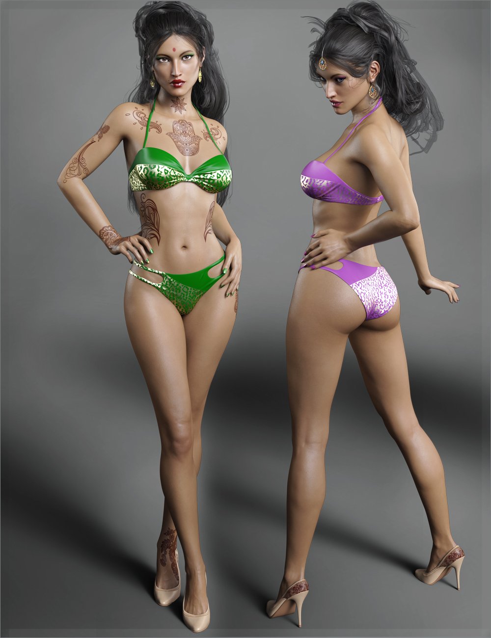FW Sushmita HD for Victoria 7 and Her Jewelry by: Fisty & DarcFred Winkler Art, 3D Models by Daz 3D