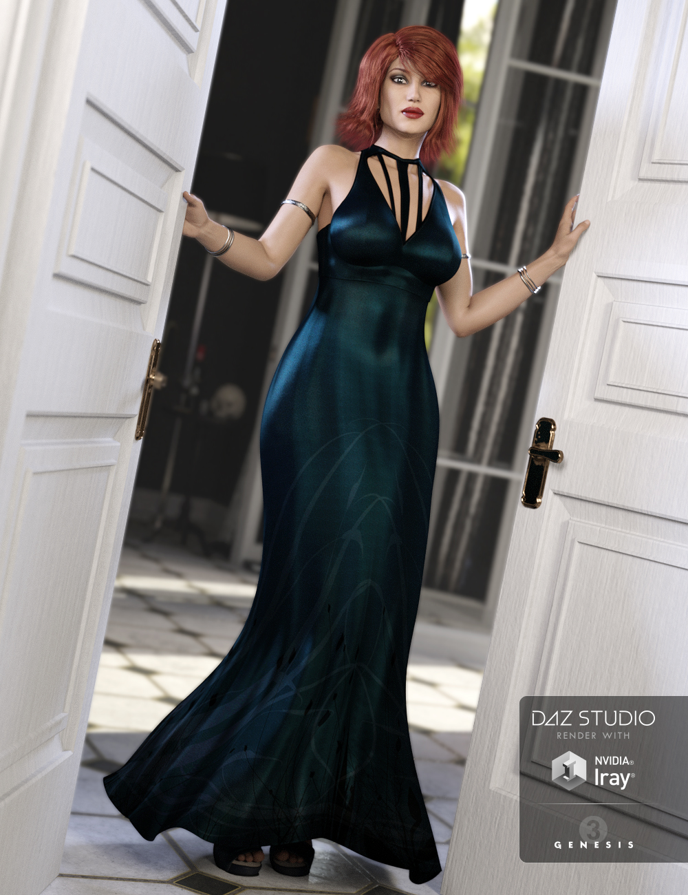 The Maxi Dress Bijoux Textures by: Arien, 3D Models by Daz 3D