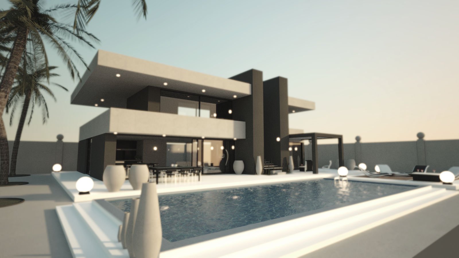 Modern Villa by: Mely3D, 3D Models by Daz 3D