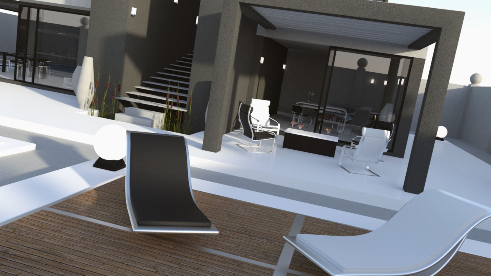 Modern Villa Modern Villa by: Mely3D, 3D Models by Daz 3D