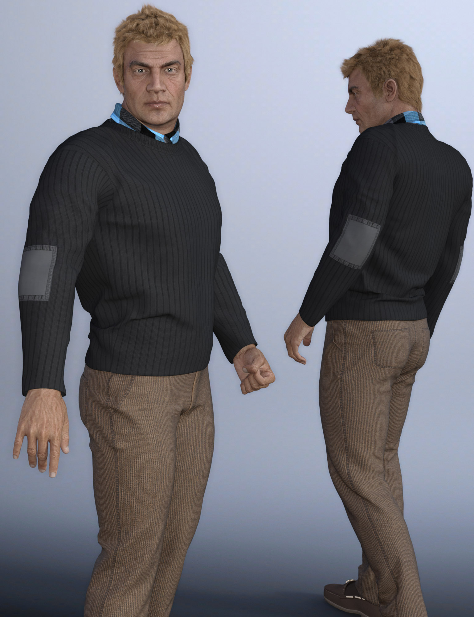 European Clothes for Genesis 3 Male(s) by: Oskarsson, 3D Models by Daz 3D