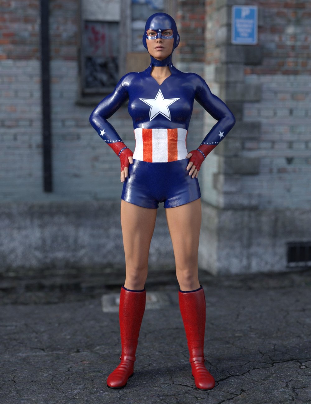 All American Hero for Genesis 3 Female(s) by: ImagineX, 3D Models by Daz 3D