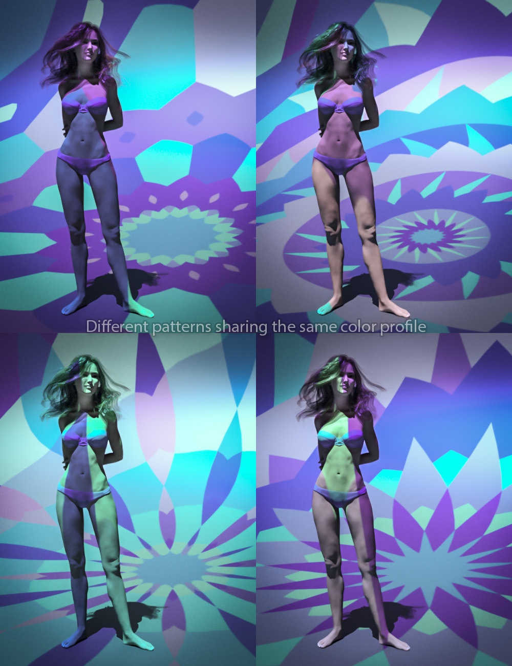 Luma Lighting - Customizable Pattern Gels for Iray by: DimensionTheory, 3D Models by Daz 3D