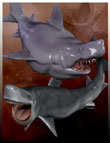 Toonimal Sharks by: 3D UniverseLuciferinoOrietta, 3D Models by Daz 3D