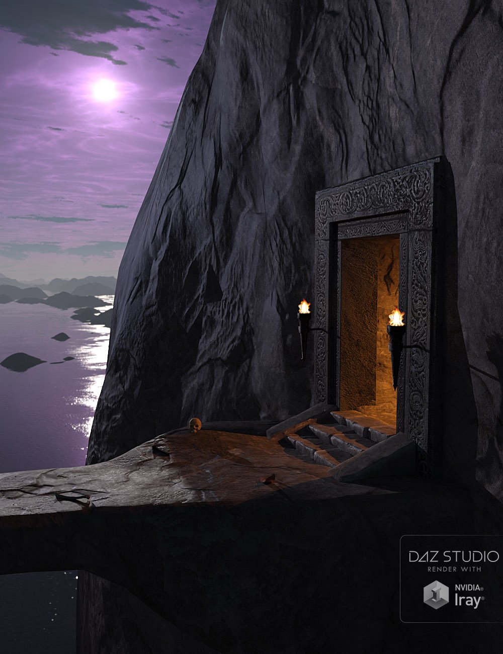 Chasm of Chaos Environment and HDRI by: bitwelder, 3D Models by Daz 3D