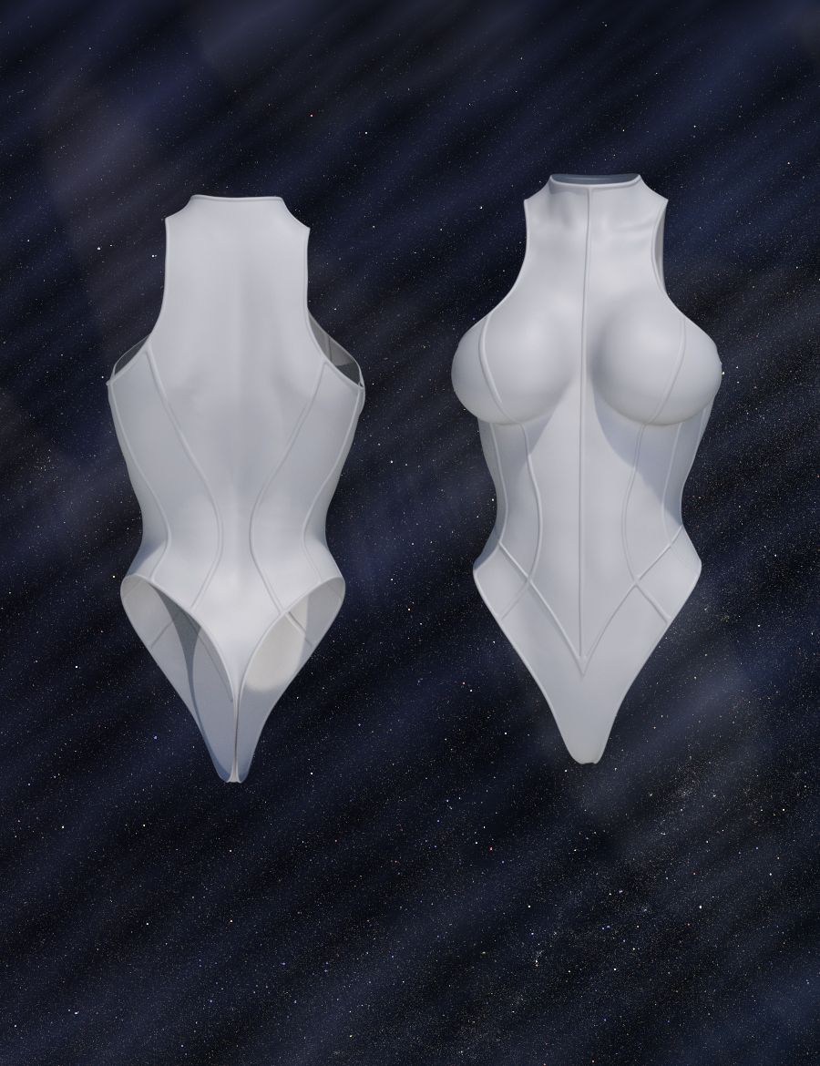 Ribbed Superhero Bodysuit for Genesis 3 Female(s) by: LayLo 3D, 3D Models by Daz 3D