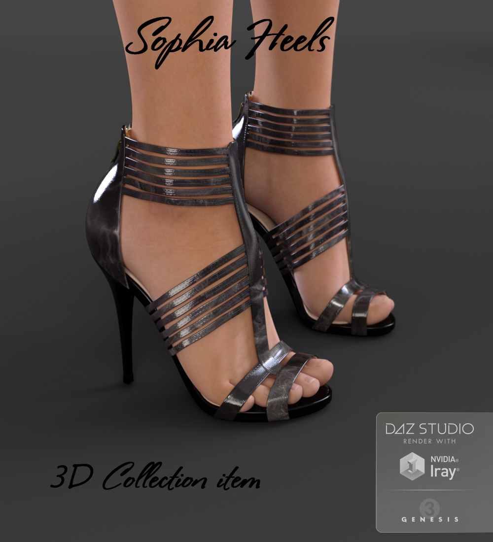 Sophia Heels for Genesis 3 Female(s) | Daz 3D