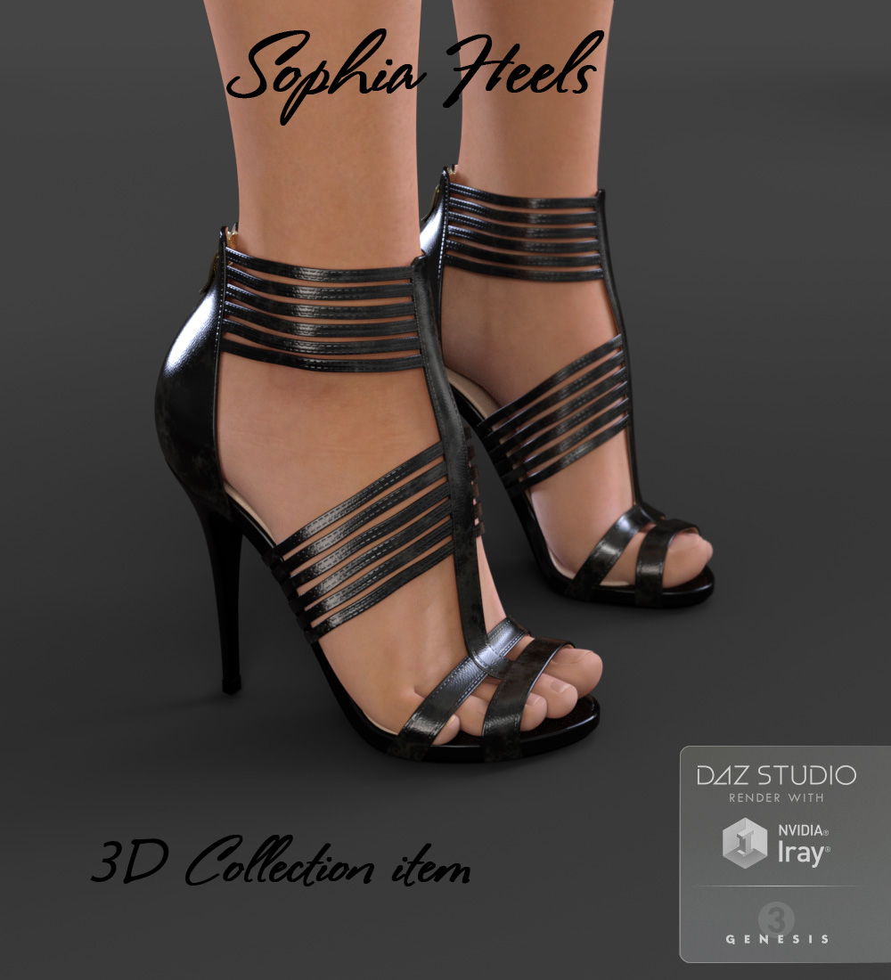 Sophia Heels for Genesis 3 Female(s) | Daz 3D