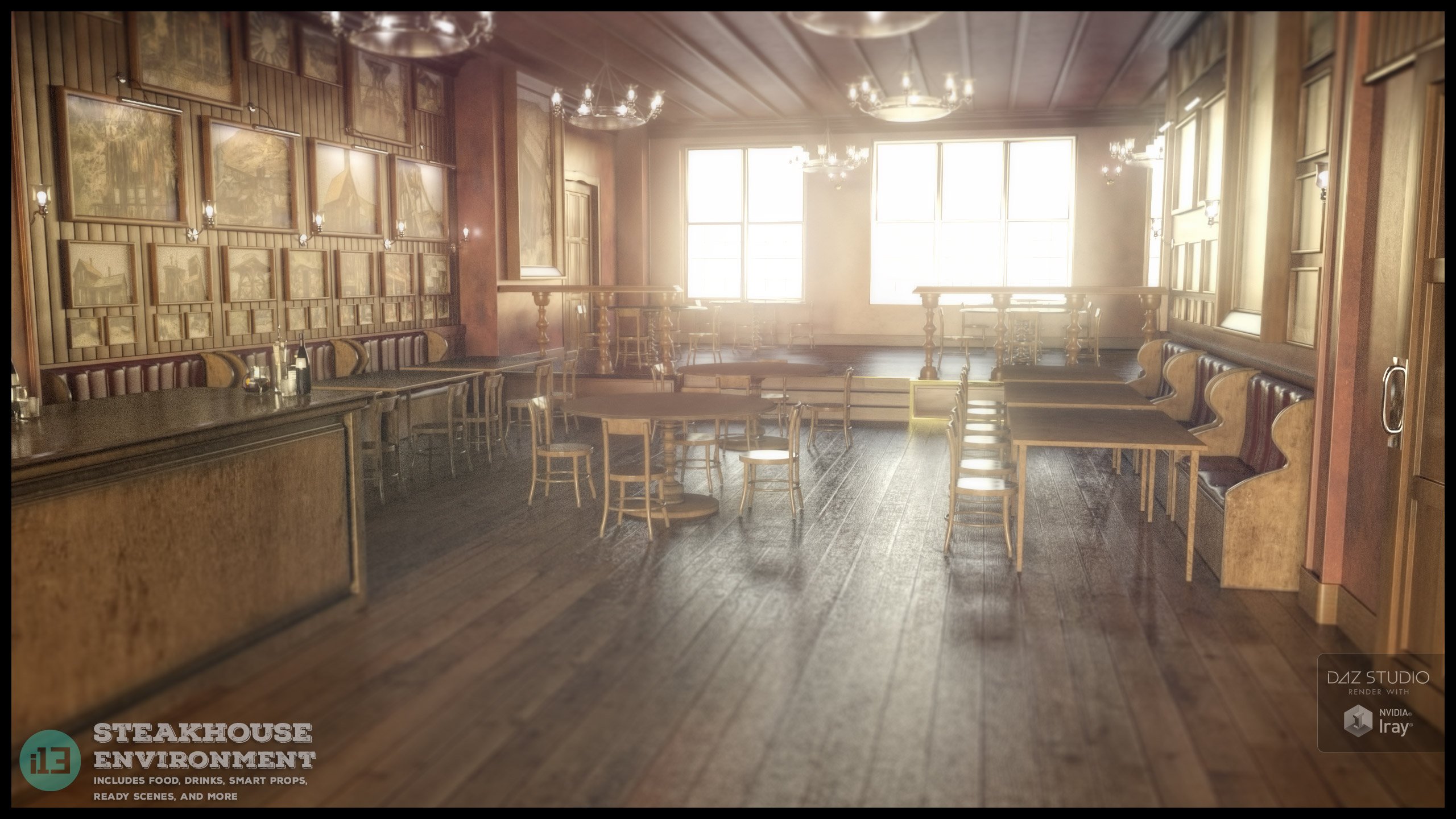 i13 Steakhouse Environment by: ironman13, 3D Models by Daz 3D