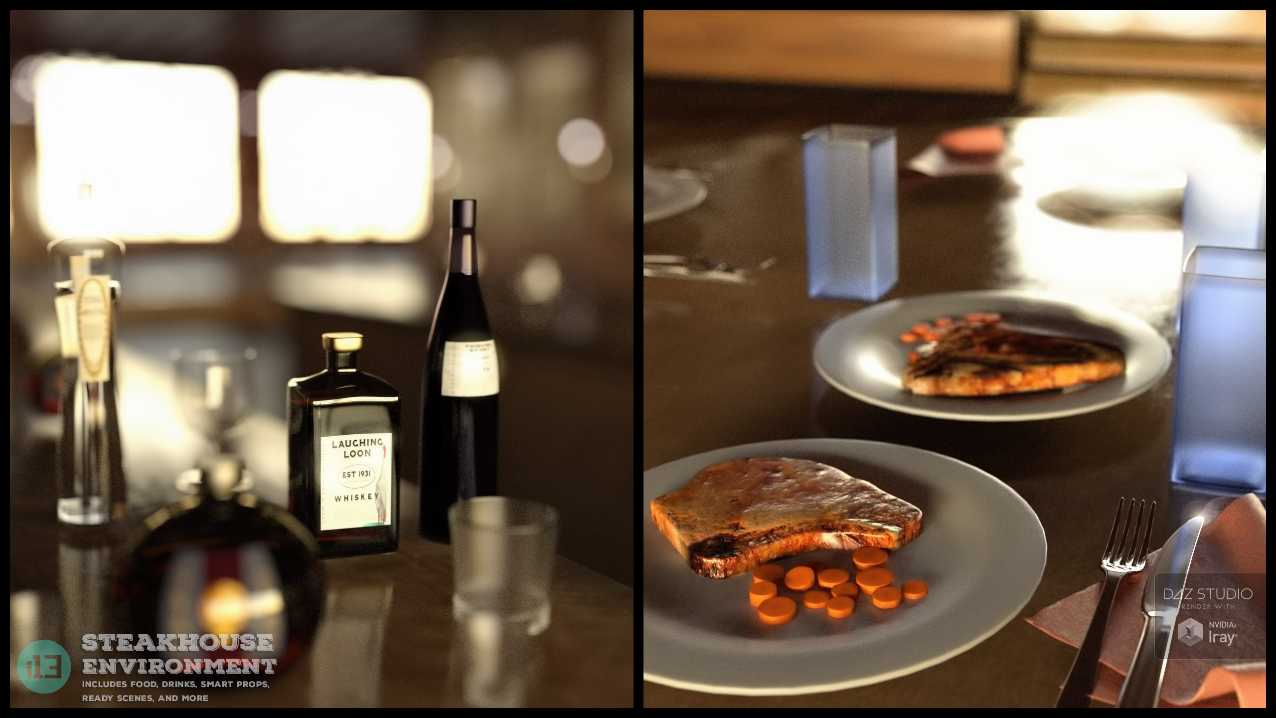 i13 Steakhouse Environment i13 Steakhouse Environment by: ironman13, 3D Models by Daz 3D