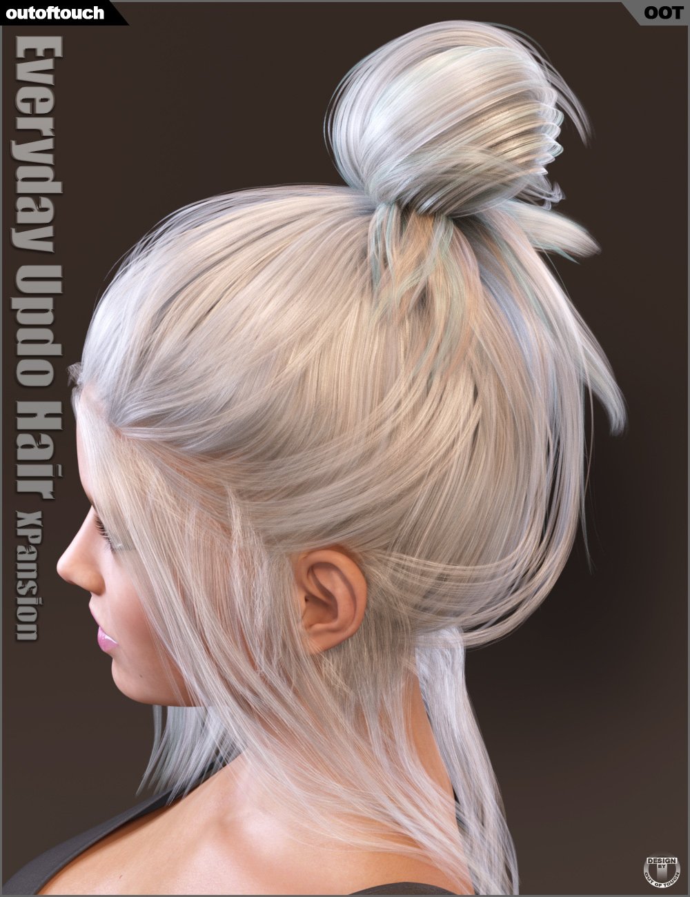 Everyday Updo Hair and OOT Hairblending 2.0 Texture XPansion Everyday Updo Hair and OOT Hairblending 2.0 Texture XPansion by: outoftouch, 3D Models by Daz 3D